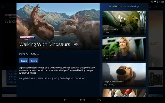 Sky+ android App screenshot 8